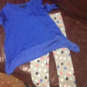 Girls tunic and leggings set